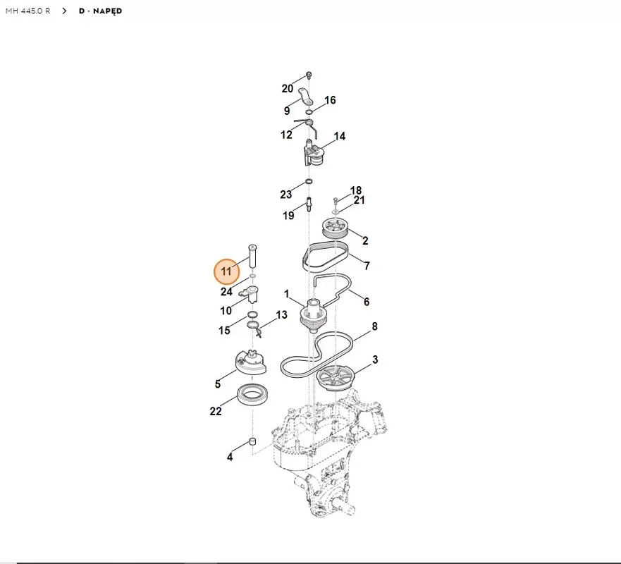 Sprawdzony produkt | STIHL Glebogryzarka MH445.0 Sworzeń 6241 711 8500